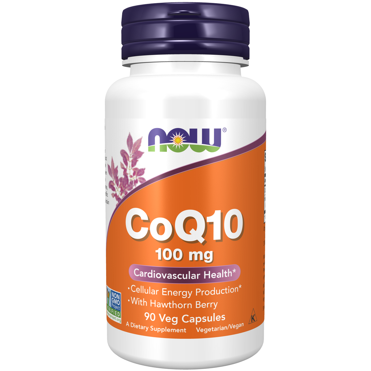 NOW Foods CoQ10 100 mg avec Aubépine 90 gélules