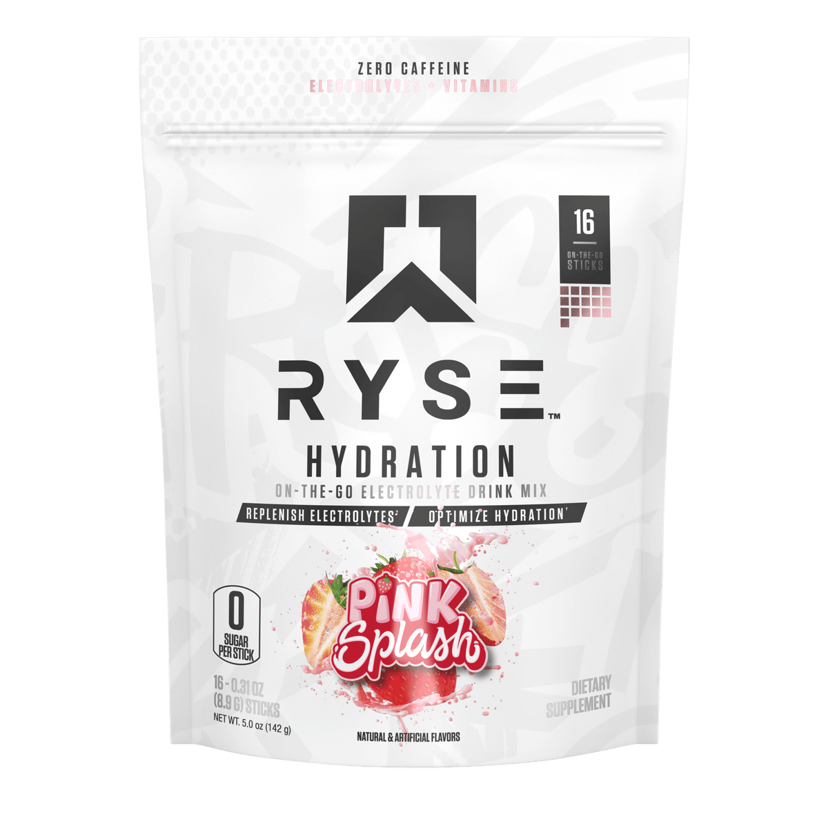 RYSE Hydration Sticks - stick pink splash