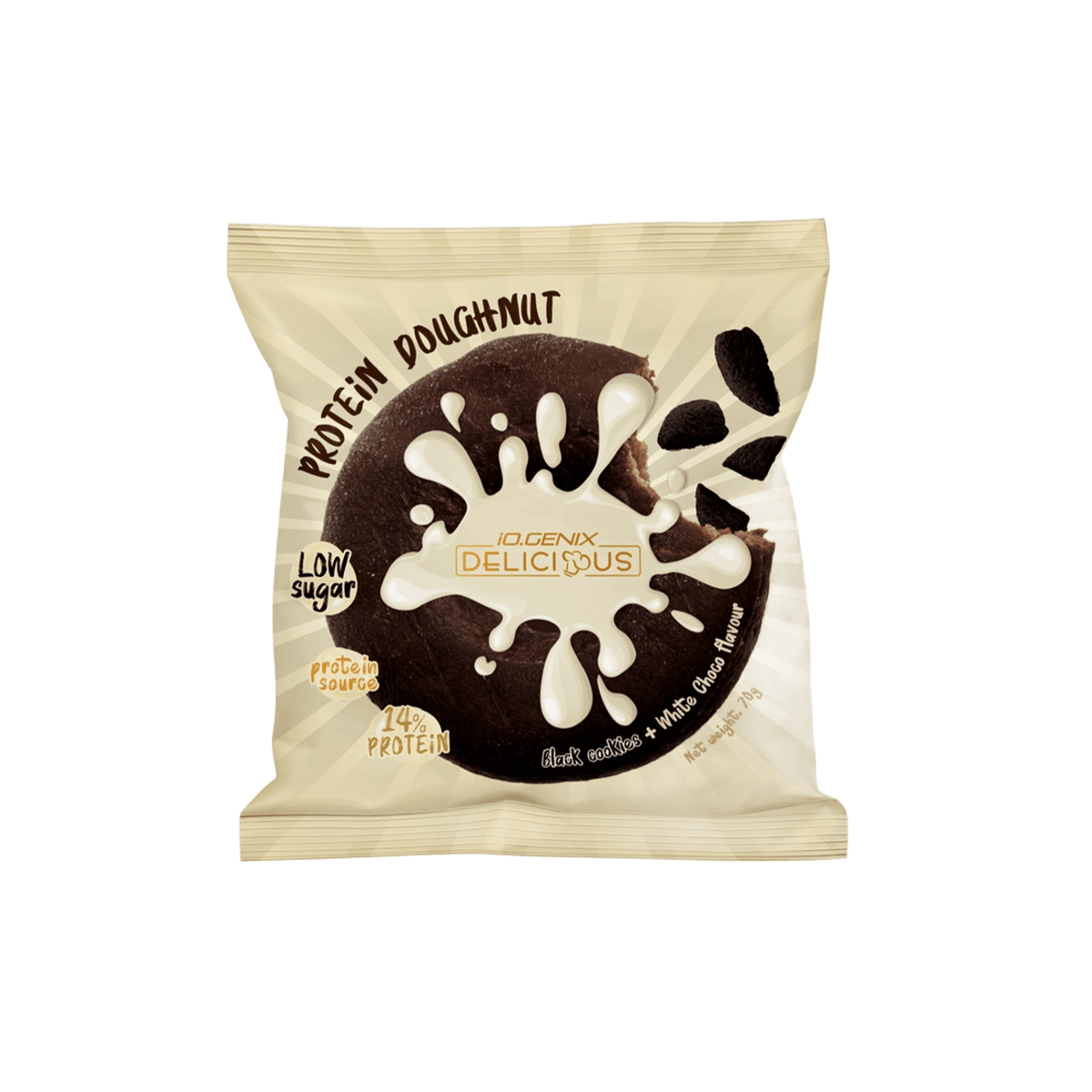 IO Genix Protein Doughnut - Black Cookies & White Choco