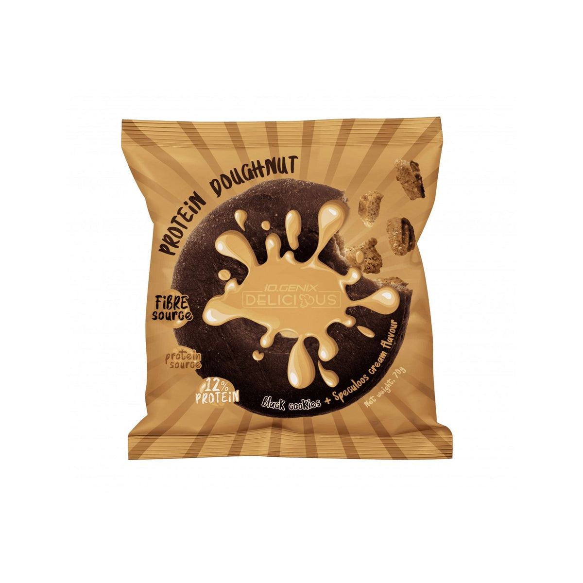 IO Genix Protein Doughnut - Black Cookies & Speculoos