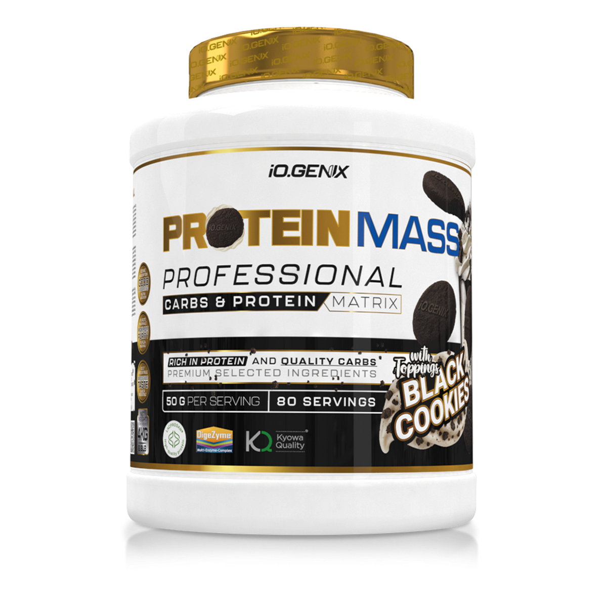 IO Genix Protein Mass - Original Black Cookies