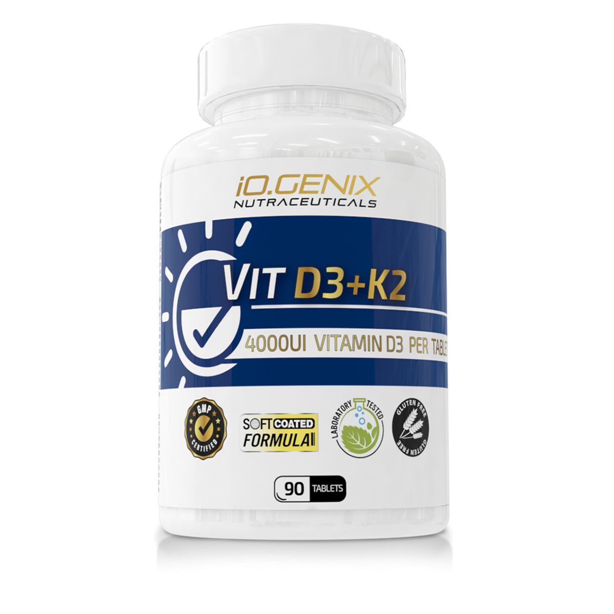 IO Genix Vit D3 K2 - vitamine D3 et K2 en gélules