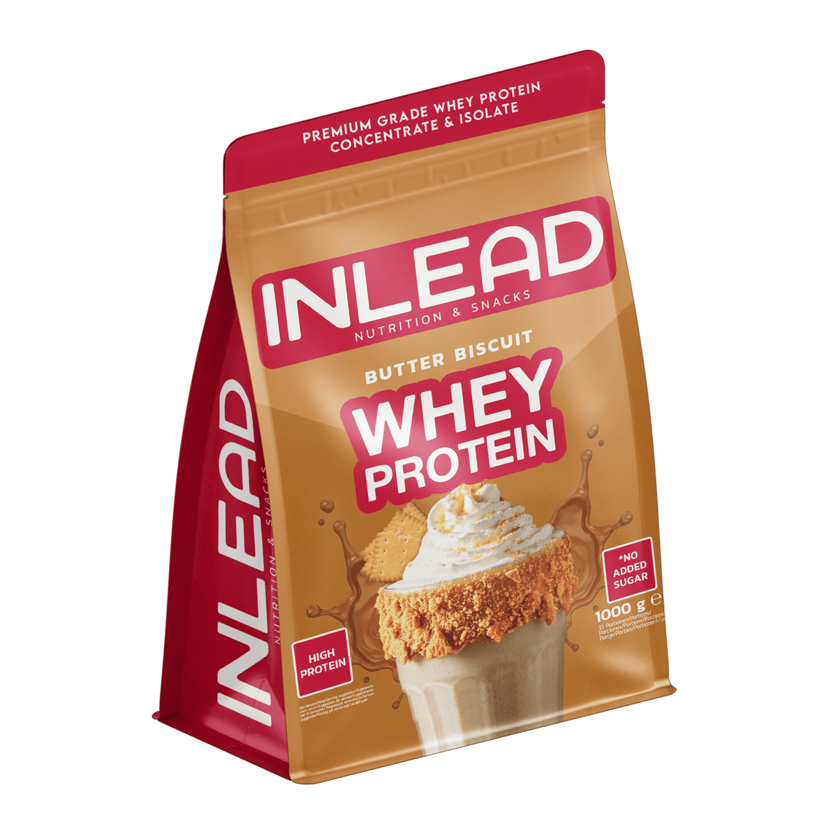 INLEAD Whey Protein 1 kg — Biscuit beurre