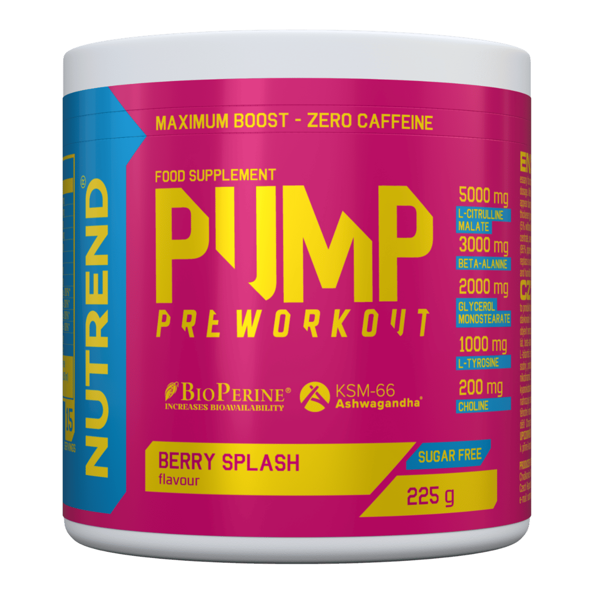 Nutrend Pump Pre Workout - pot gout fruits rouges